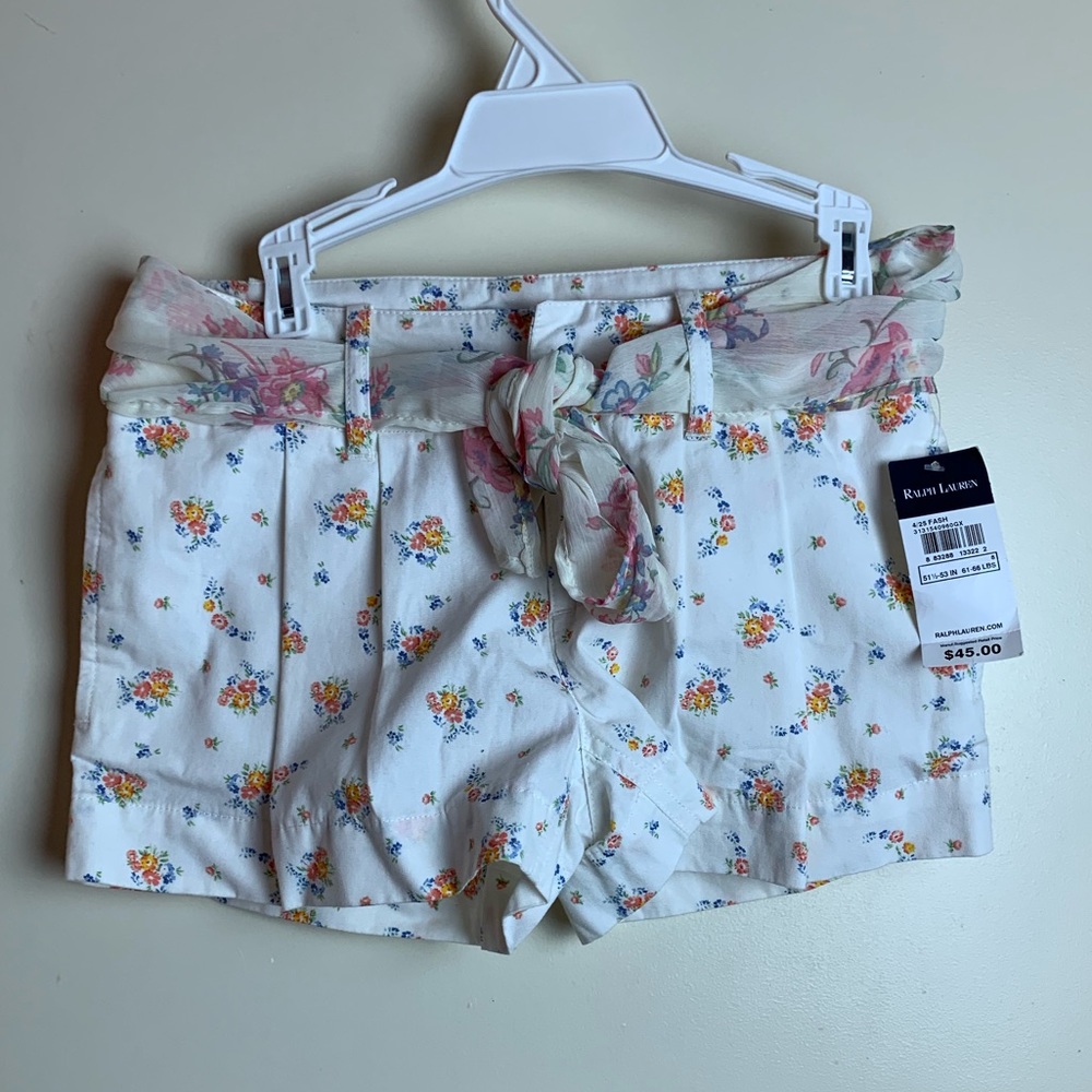 NEW Ralph Lauren Shorts with Floral Design - Kids